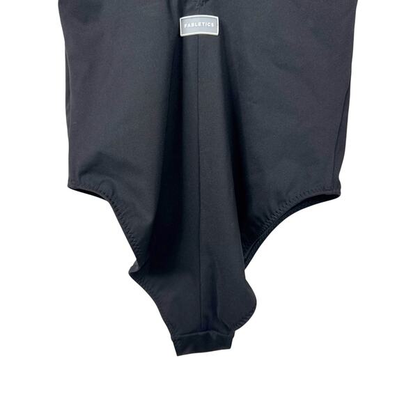 Fabletics Sunset Scoop One Piece Swimsuit Womens Medium Black Square Neck - Picture 5 of 10